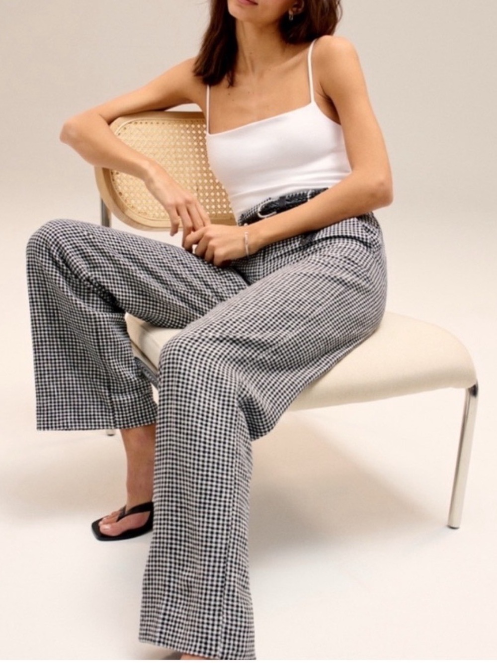 Gingham Abercrombie and fitch trousers